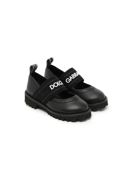 Dolce & Gabbana Kids слипоны с логотипом