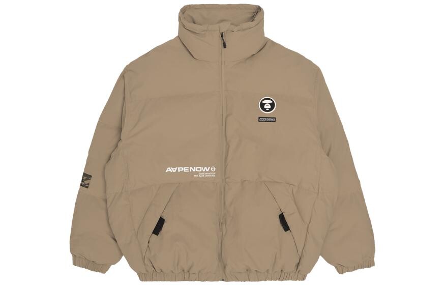 Стеганая куртка мужская Aape, коричневый
