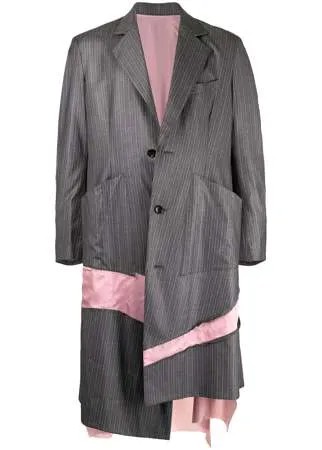 Sulvam однобортное пальто со вставками