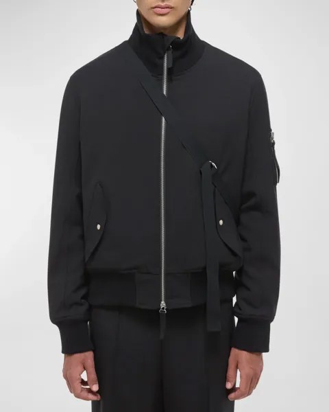Мужская куртка-бомбер с ремнями безопасности Helmut Lang, цвет Black