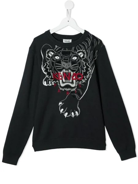 Kenzo Kids толстовка с вышитым логотипом