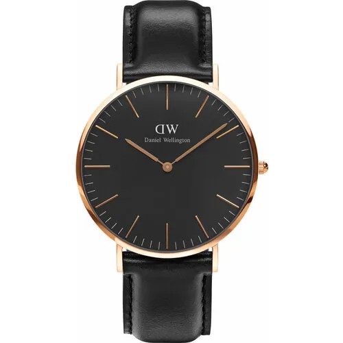 Наручные часы Daniel Wellington, золотой, черный