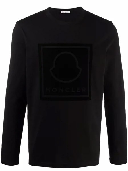 Moncler топ с длинными рукавами и логотипом