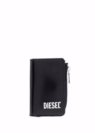 Diesel кошелек на молнии с логотипом