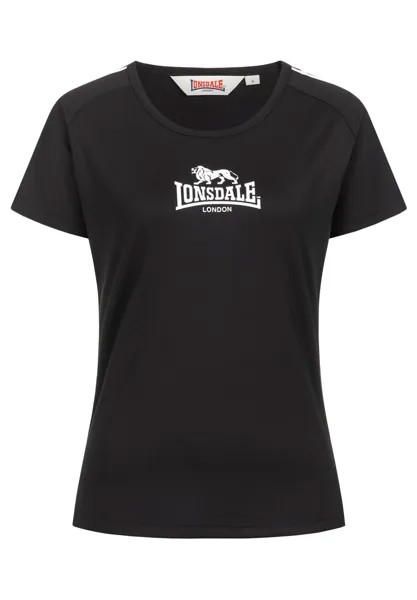 Футболка с принтом HALYARD Lonsdale, цвет black white