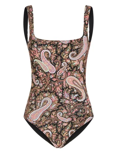 ETRO купальник с принтом пейсли, черный