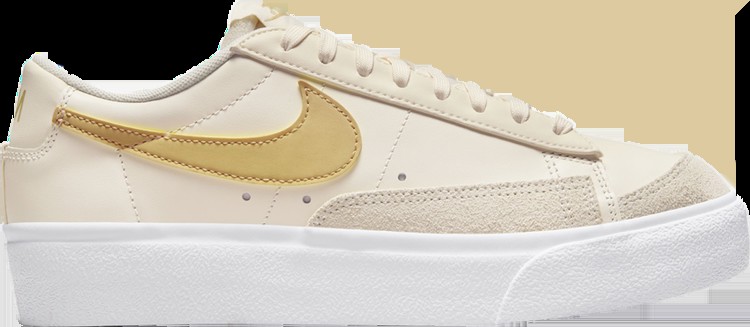 Кроссовки Wmns Blazer Low Platform 'Pale Ivory Saturn Gold', кремовый