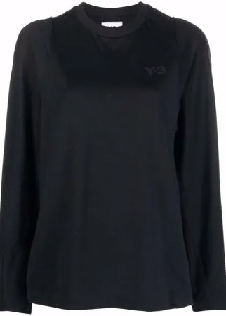 Y-3 топ из джерси с логотипом