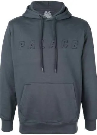 Palace толстовка с тисненым логотипом и капюшоном