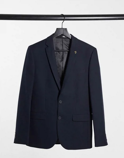Приталенный пиджак Farah Hampton-Темно-синий