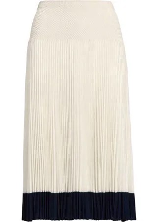 Ralph Lauren Collection плиссированная юбка с контрастной полоской