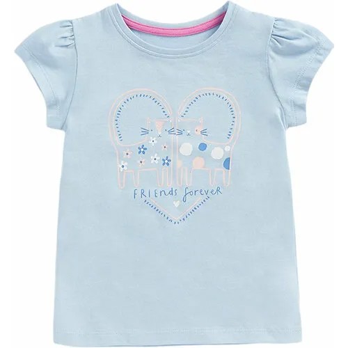 Футболка mothercare, размер 80, голубой