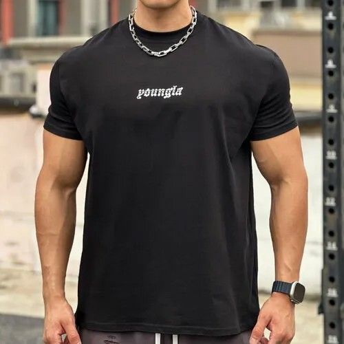 Футболка, размер M, черный