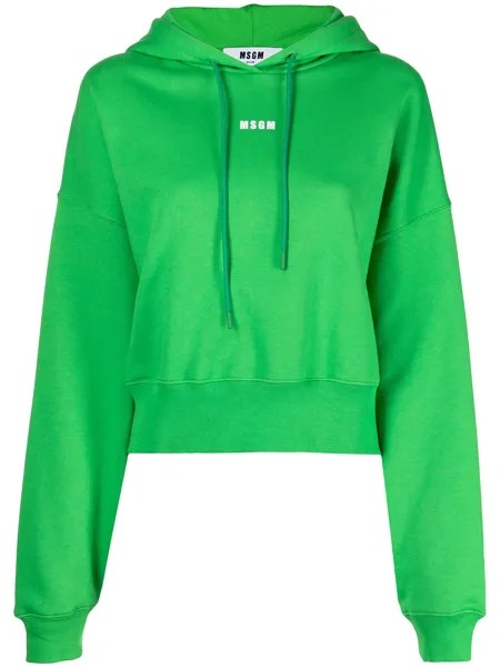 MSGM укороченное худи с логотипом