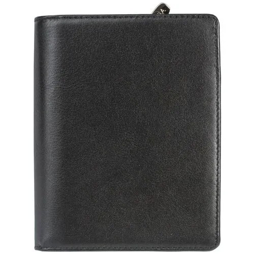 Портмоне мужское FABULA «Estet», 110×135×30 мм, натуральная кожа, черное, PM.3.MN