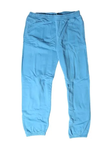 Stüssy спортивные брюки с аппликацией логотипа и завязками, синий