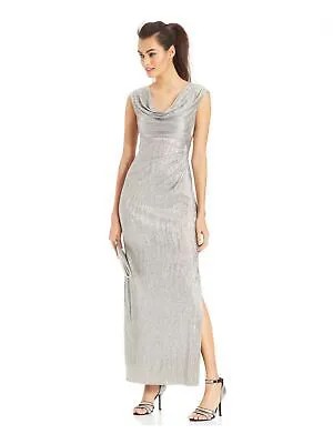 CONNECTED APPAREL Женское серебряное платье макси без рукавов Платье-футляр Petites 6P
