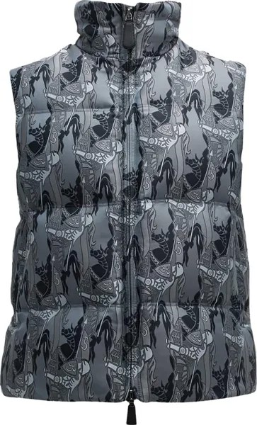 Жилет Burberry Parkfield EKD Down Vest 'Monochrome', серебряный