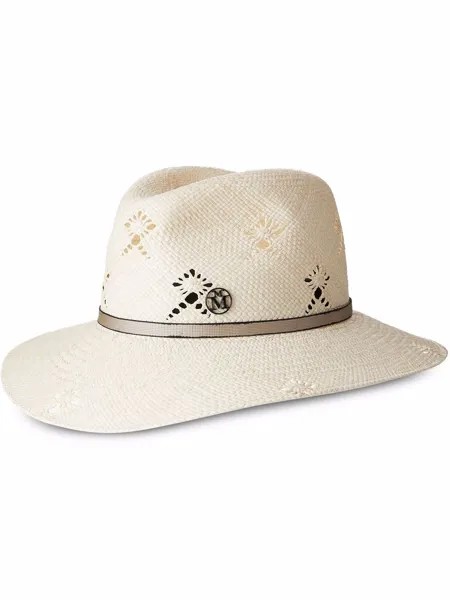 Maison Michel соломенная шляпа-федора Henrietta