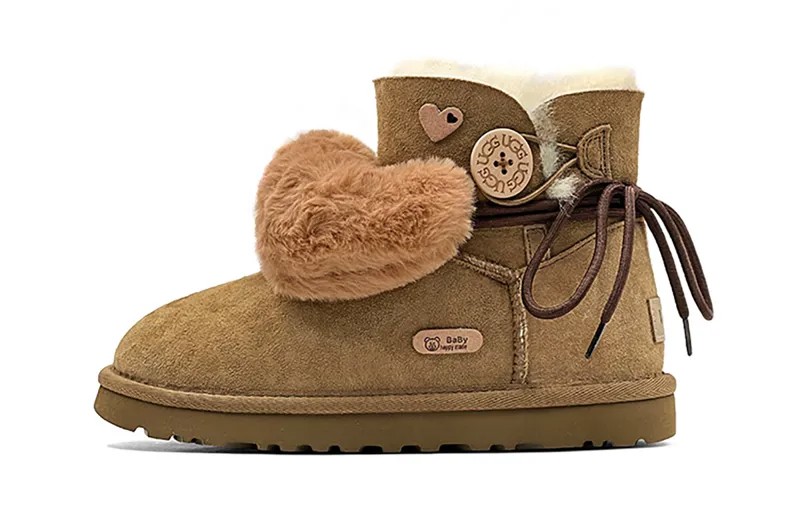 Женские мини-сапоги Bailey Bow II Snow Boots бежевого цвета Ugg