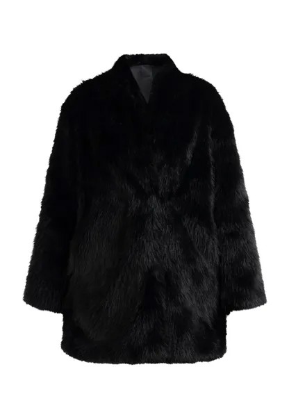Пуховик DreiMaster Faux Fur Mantel, черный
