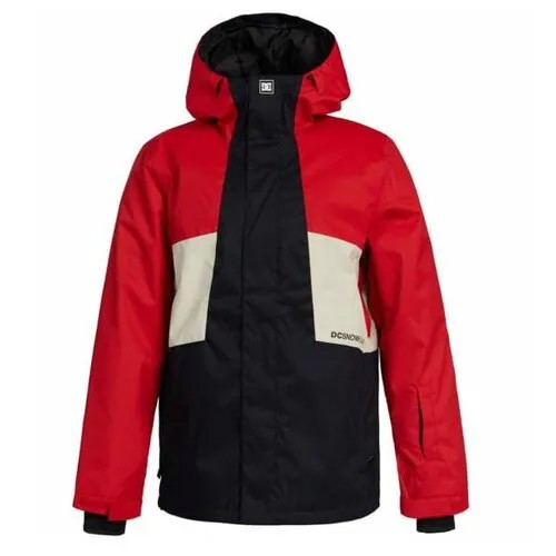 Куртка DC Shoes для сноубординга, карманы, регулируемый капюшон, пояс/ремень, внутренние карманы, размер M, красный