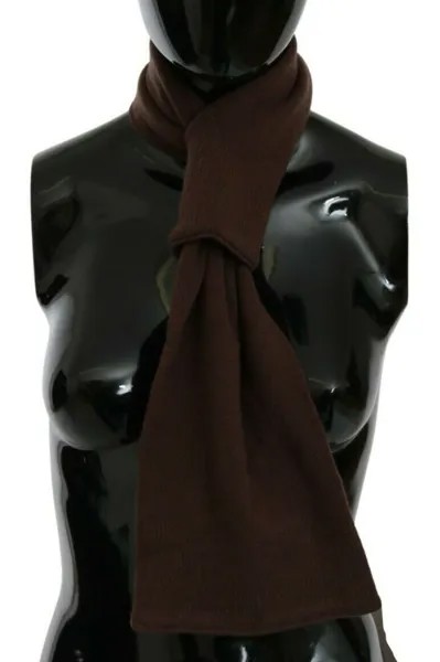 ALYKI Шарф Коричневый, 100% кашемир, женский платок с запахом на шее, 80x20 см. Рекомендуемая розничная цена 250 долларов США.