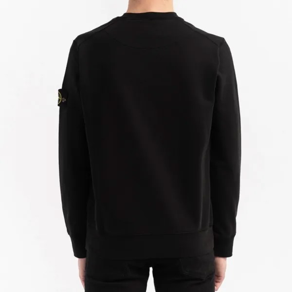 Толстовка унисекс черная Stone Island, черный