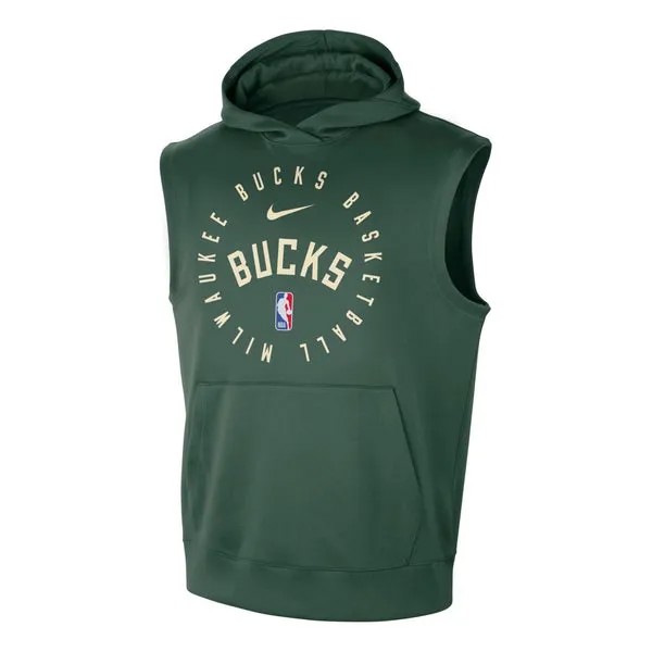 Жилеты dri fit nba безрукавка с капюшоном Nike, зеленый