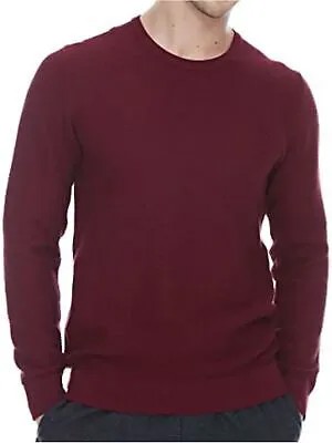 CALVIN KLEIN Мужской бордовый вересковый пуловер с длинными рукавами и круглым вырезом свитер XXL