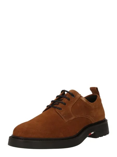 Туфли на шнуровке TOMMY HILFIGER Lace-Up, коричневый