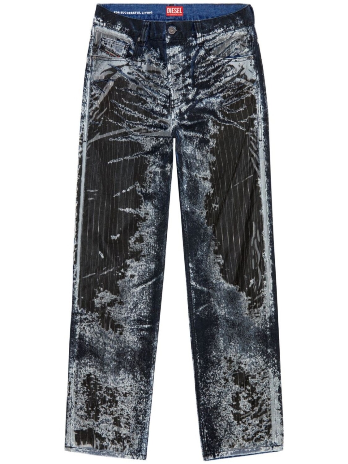 Diesel прямые джинсы 2010 D-Macs, черный