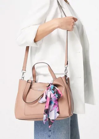 Розовато-лиловая сумка-тоут с шарфиком Steve Madden Parker-Фиолетовый цвет