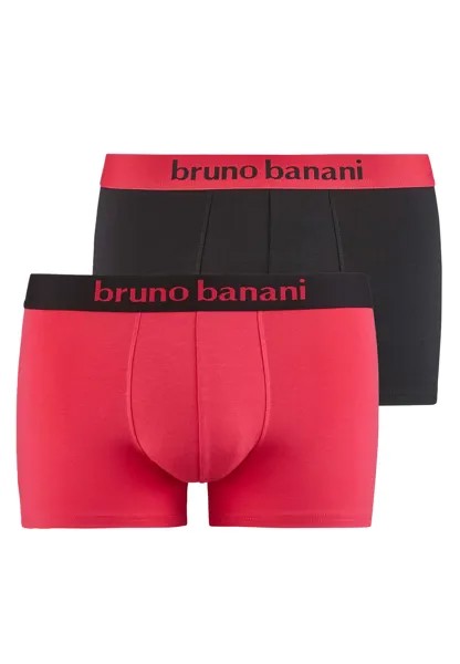 Трусы Bruno Banani Retro Short/Pant Flowing, пурпурный/черный