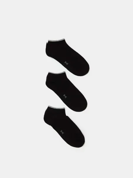 Эластичные носки для обуви из трех пар Ovs, цвет black