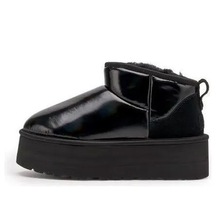 Кроссовки (WMNS) UGG Ultra Mini Platform 'High Shine Black', черный