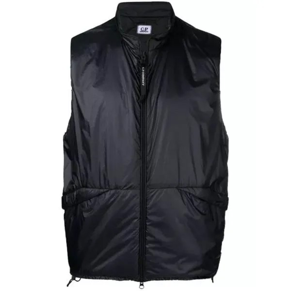 Куртка lens-detail zip-up gilet Cp Company, черный