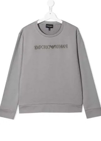 Emporio Armani Kids толстовка с логотипом