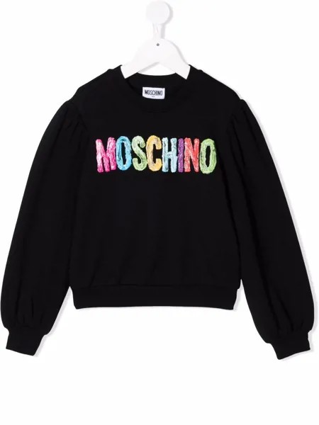 Moschino Kids толстовка с логотипом