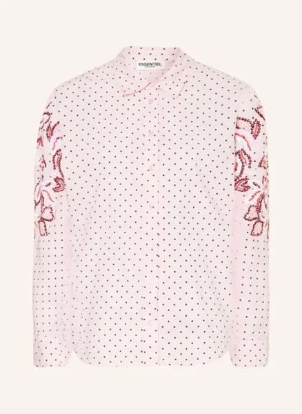 Блузка-рубашка feenie с пайетками Essentiel Antwerp, розовый