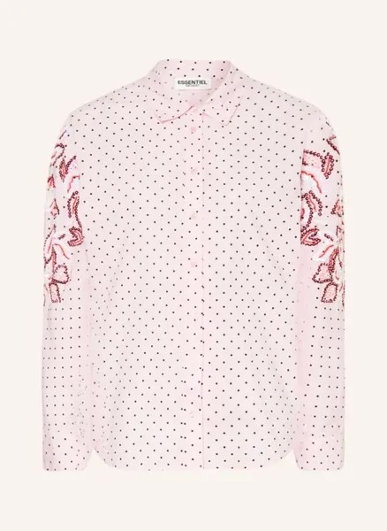 Блузка-рубашка feenie с пайетками Essentiel Antwerp, розовый