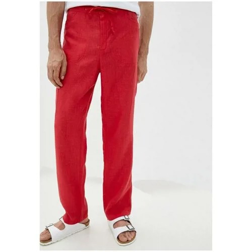 Мужские летние брюки из натурального льна, льняные штаны