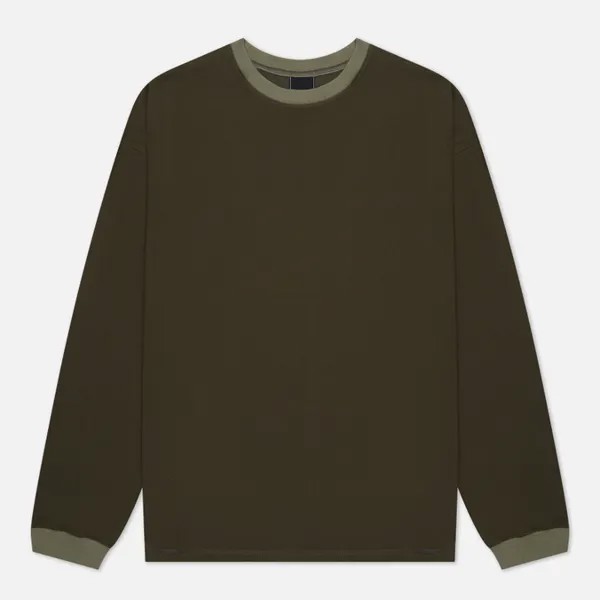 Мужской лонгслив FrizmWORKS Patch Oversized Coloration оливковый, Размер L