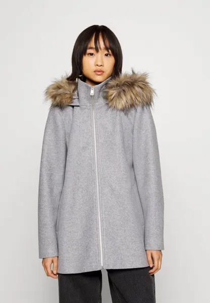 Короткое пальто Onlnewerica Hood Coat ONLY Petite, цвет medium grey melange