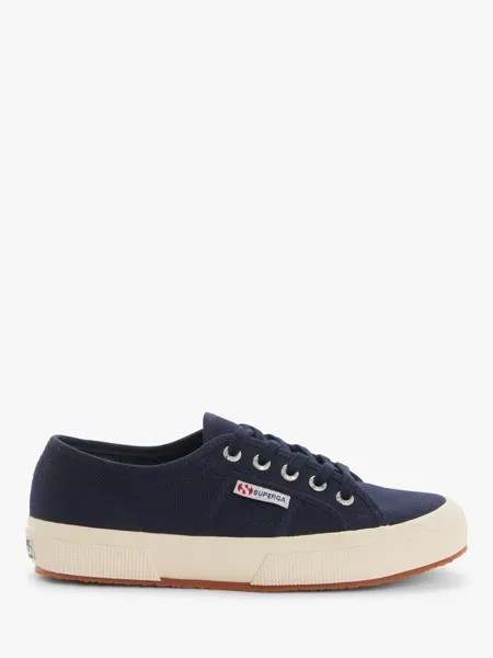 Классические парусиновые веганские кроссовки Superga 2750 Cotu, темно-синие