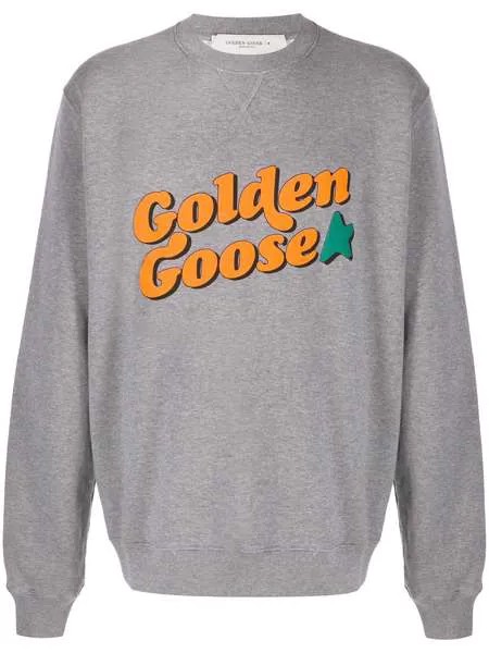 Golden Goose толстовка с круглым вырезом и логотипом