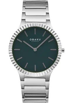 Fashion наручные  мужские часы Obaku V292GXCESC. Коллекция Linje Jude