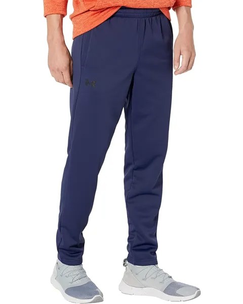 Брюки Under Armour Armour Fleece, цвет Midnight Navy/Black
