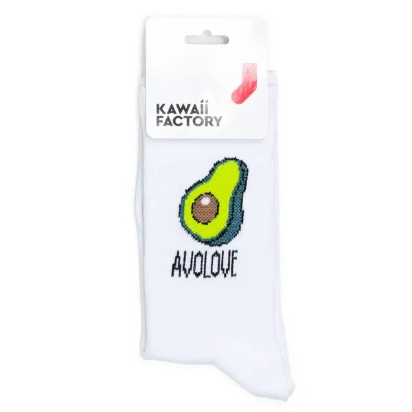 Носки женские Kawaii Factory Avolove белые 35-39