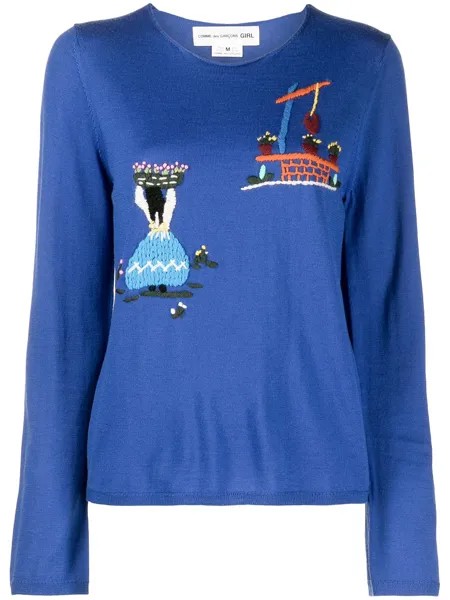 Comme Des Garçons Girl джемпер с вышивкой